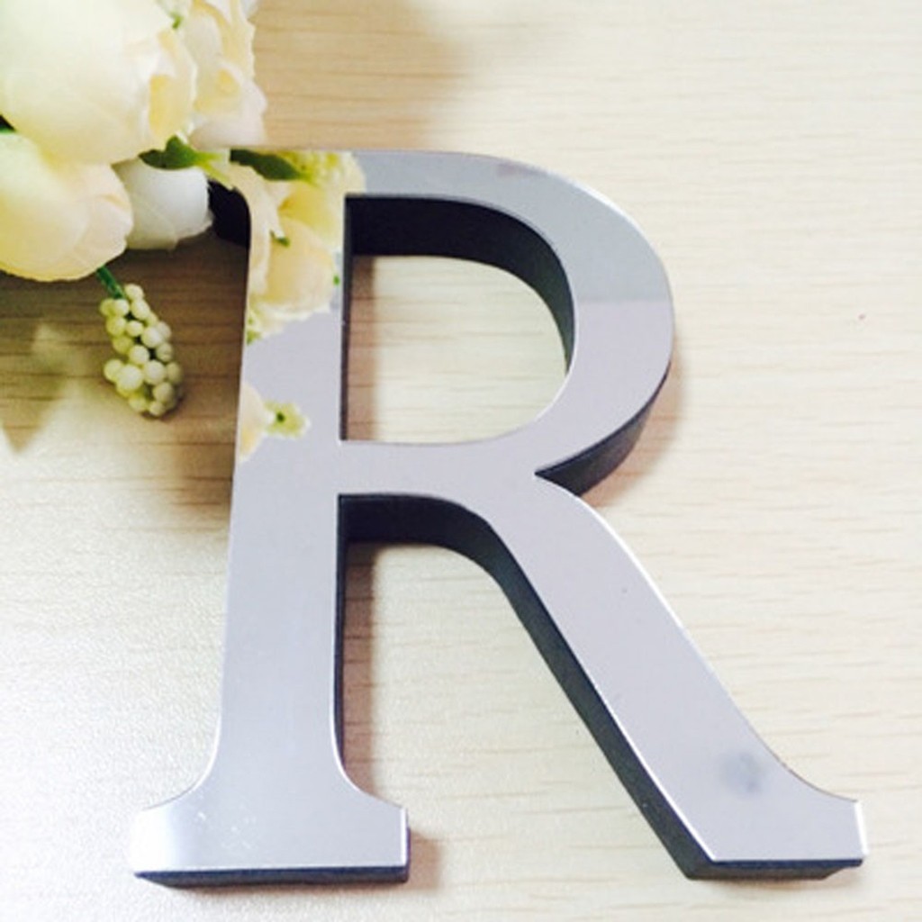 26 Buchstaben Diy 3d Spiegel Acryl Zauberstab Aufkleber Decals Heimat Dekor Zauberstab Kunst Wandbild Für Hause dekorationen 3.0hus