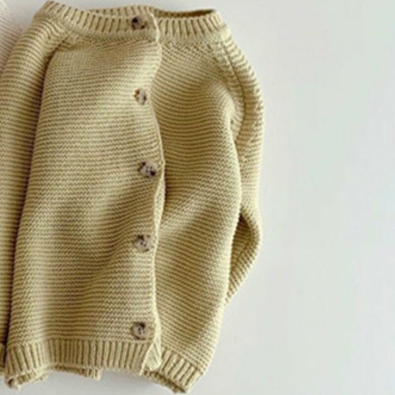 Kinderkleding Baby Herfst Eenvoudige Vest Baby Wol Truien Peuter Meisje Trui: Light yellow / 6m