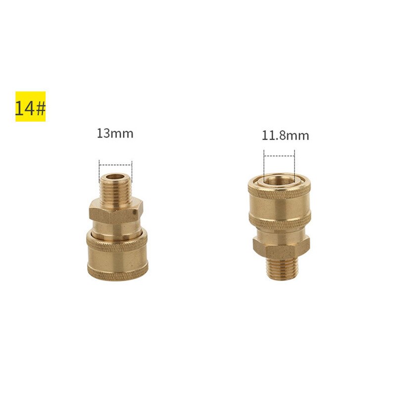 1/4 &quot;Quick Connect Koppler Adapter-Auto Sauber 1 ~ 14 # Waschen Druck Washer Anschluss für Schnelle Anschluss garten Schlauch Auto Washer: Rosa