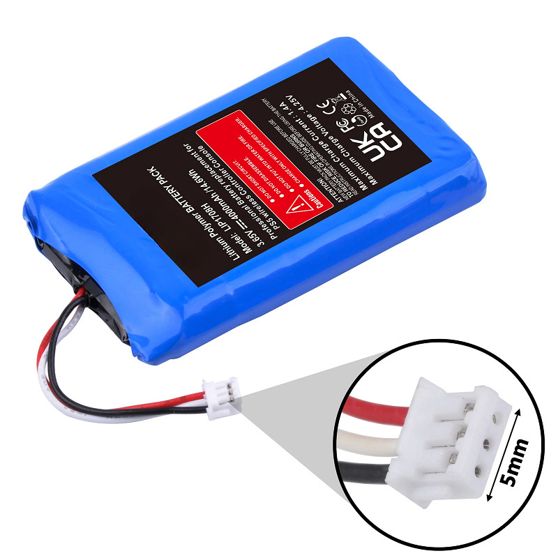 Nova bateria 3.65v 4000mah ps5 lip1078 bateria para sony playstation 5 ps5 dualsense CFI-ZCT1W controlador sem fio de alta qualidade: Azul