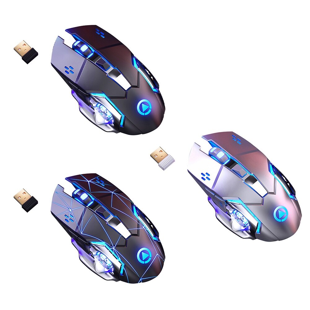 2.4G Draadloze Muis Oplaadbare Mouse Verstelbare Dpi Led Backlight Gaming Muis Voor Pc Laptops Thuis Kantoor Draadloze Muis