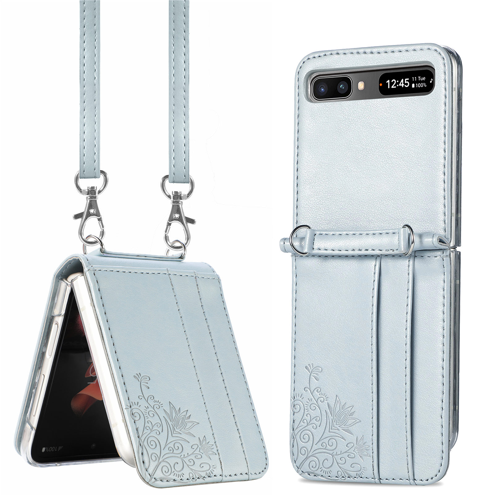 Mode Kaarthouder Flip Wallet Case Voor Samsung Galaxy Z Flip 3 5G Flip3 Bescherming Mobiele Telefoon Zak cover