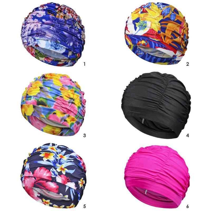 Zwemmen Hoed Vrouwen Lang Haar Badmuts Stretch Elastische Laken Badmuts Badmuts Voor Zwemmen Zwembad