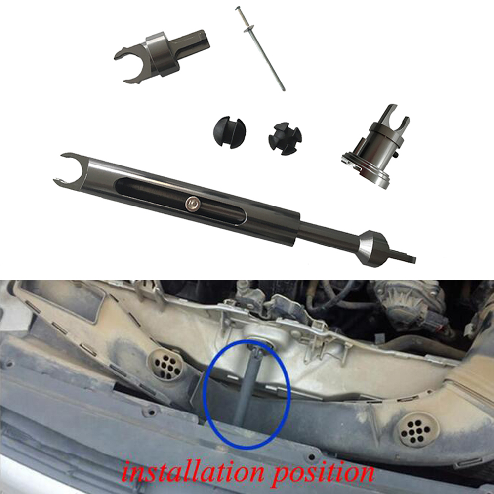 alloy release tie rod front grille connecting hood lock latch bonnet repair kit For Ford Focus 2 MK2 C-MAX Kuga car accessories