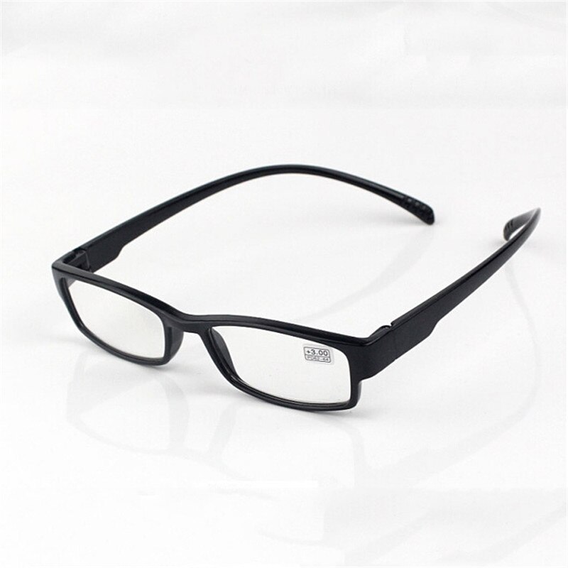 Elbru Verstelbare Opknoping Stretch Leesbril Ultralight TR90 Presbyopie Brillen Voor Ouderen Mannen Vrouwen Dioptrie + 1.0 + 4.0: +300 / Black