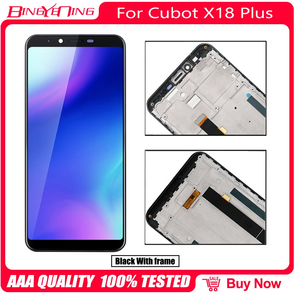Original para Cubot X18 Plus LCD y Digitalizador de pantalla táctil con módulo de pantalla de visualización de Marco reparación accesorios piezas