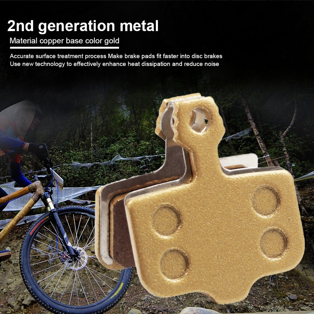 (P202BP) pastillas de freno de disco metálicas para Sram Avid MTB, pastilla de freno hidráulico semimetálica, 1 par de oro para Shimano