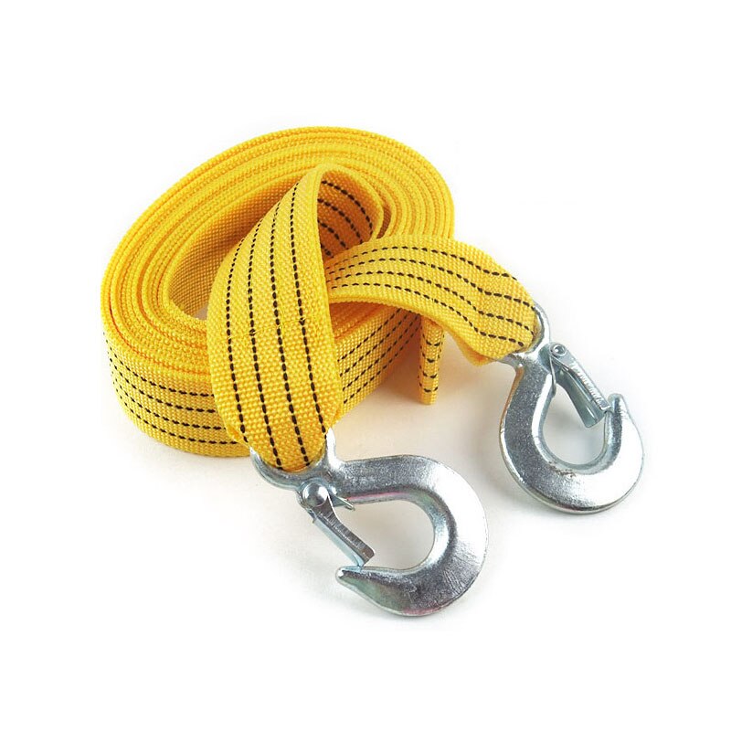 3M Heavy Duty 3 Ton Car Tow Cable Towing Pull Rope Strap Hooks Van Road Recovery Eagle Hook Towing Ropes for Universal Cars SUVs