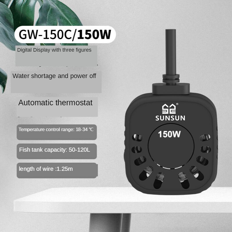 Mini Schildpad Heater Voor Aquarium Fish Tank Schildpad Verwarmingselement Automatische Thermostaat Squre Heater Aquarium Accessoires 220V: 150W