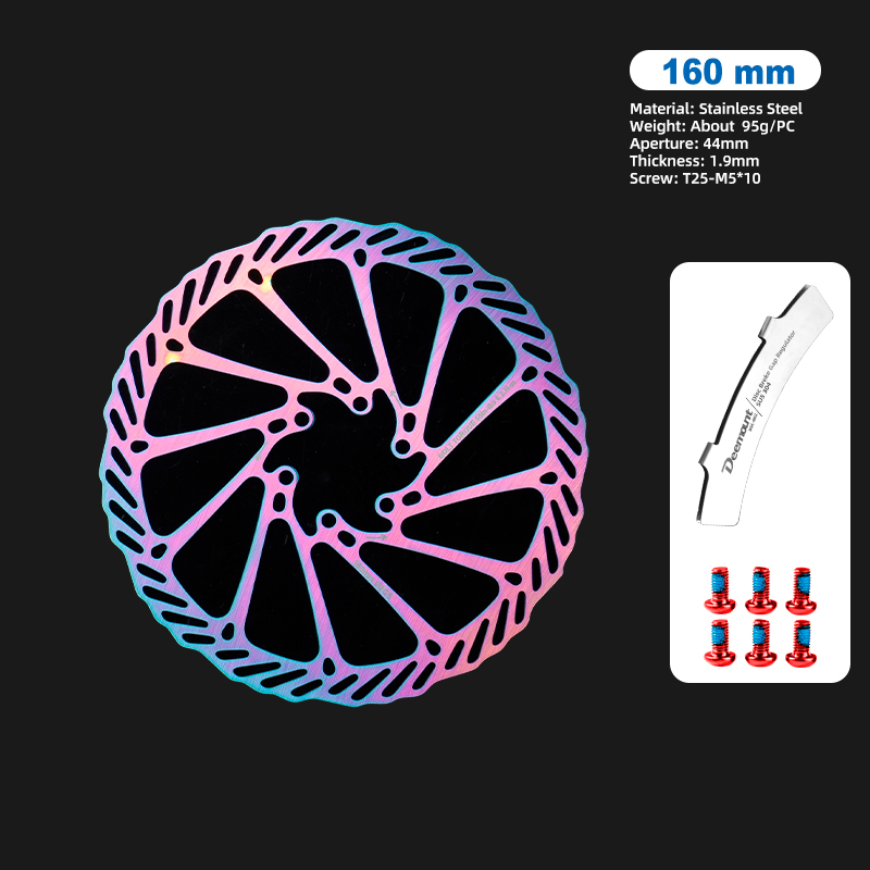 Rostfri strålande cykelskivbromsrotor 203 180 160 mm mtb landsvägscykel hydrauliska bromskomponenter stark värmeavledning: 03g 160mm