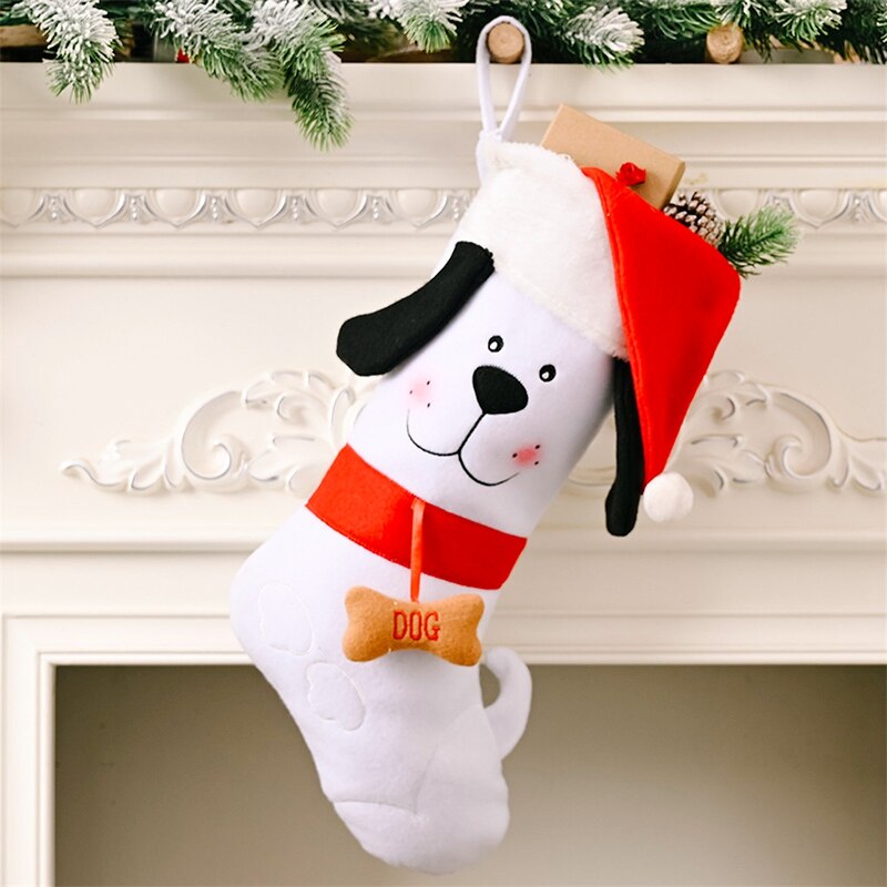 Leuke Hond Kerst Sokken Opknoping Kids Jaar Snoep Decoratie