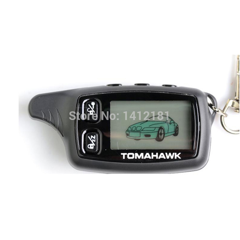 Tw 9030 Lcd Afstandsbediening Sleutelhanger Voor 2 Weg Auto Alarm Syteem Tomahawk TW9030/Tomahawk TW-9030 Sleutelhanger Chain