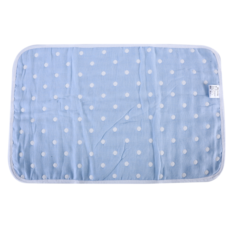 Imprimé bébé oreiller serviette coton cinq couches gaze enfants serviette coton oreiller serviette absorbant la sueur respirant