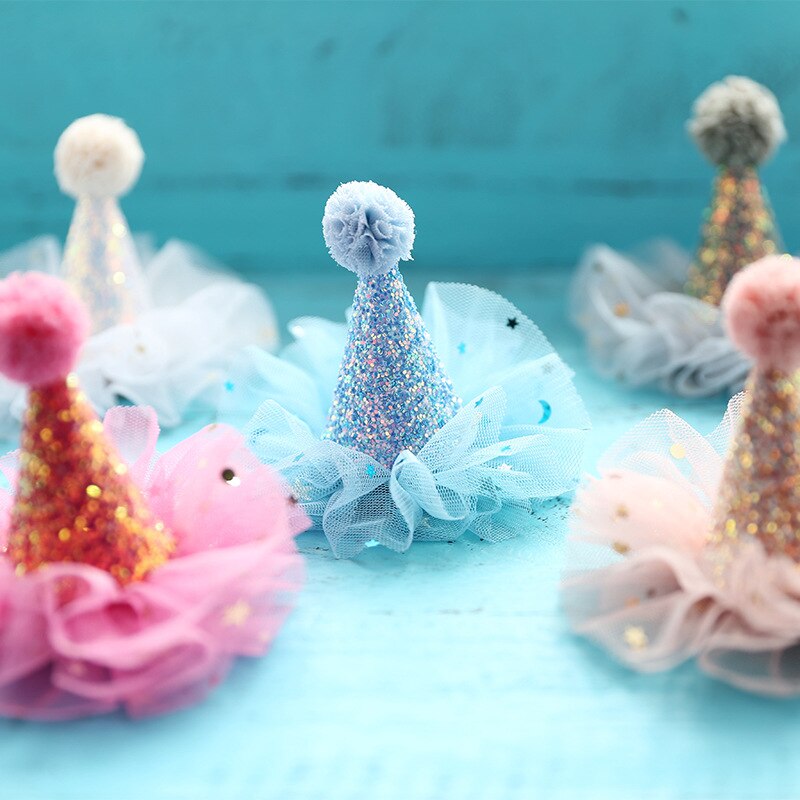 Diademas DE CORONA DE Princesa para niña, diademas de encaje brillante, accesorios para el cabello para niña, sombrero de de cumpleaños, decoración