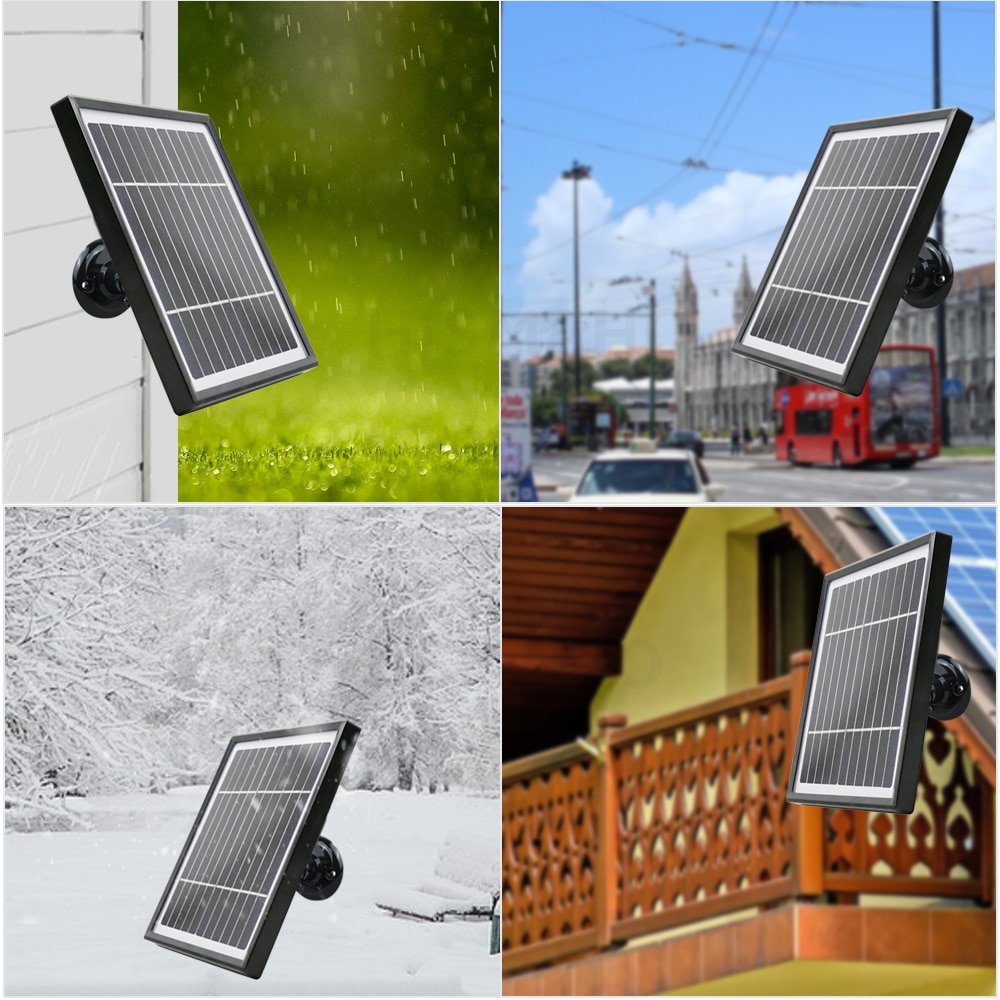 Didseth solpanel 3.3w 12v 3 meter kabel för utomhus säkerhet uppladdningsbart batteridrivet ip wifi kamera