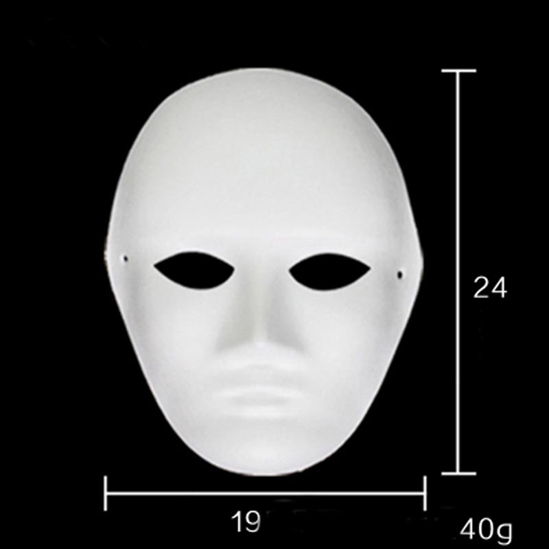 SZ DAMPF Halloween DIY Gesicht Maske Farbe Zeichnung Spielzeug Weiß Peking-oper Für Kinder Kinder weiß embryo hand gemalt papier SZ3106: man