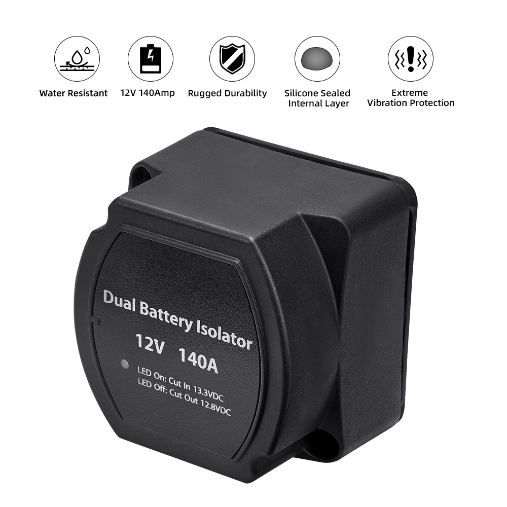 12V 140A Spannung Empfindliche Relais Batterie Isolator Automatische Ladung Relais Auto Zubehör Auto Batterie Relais
