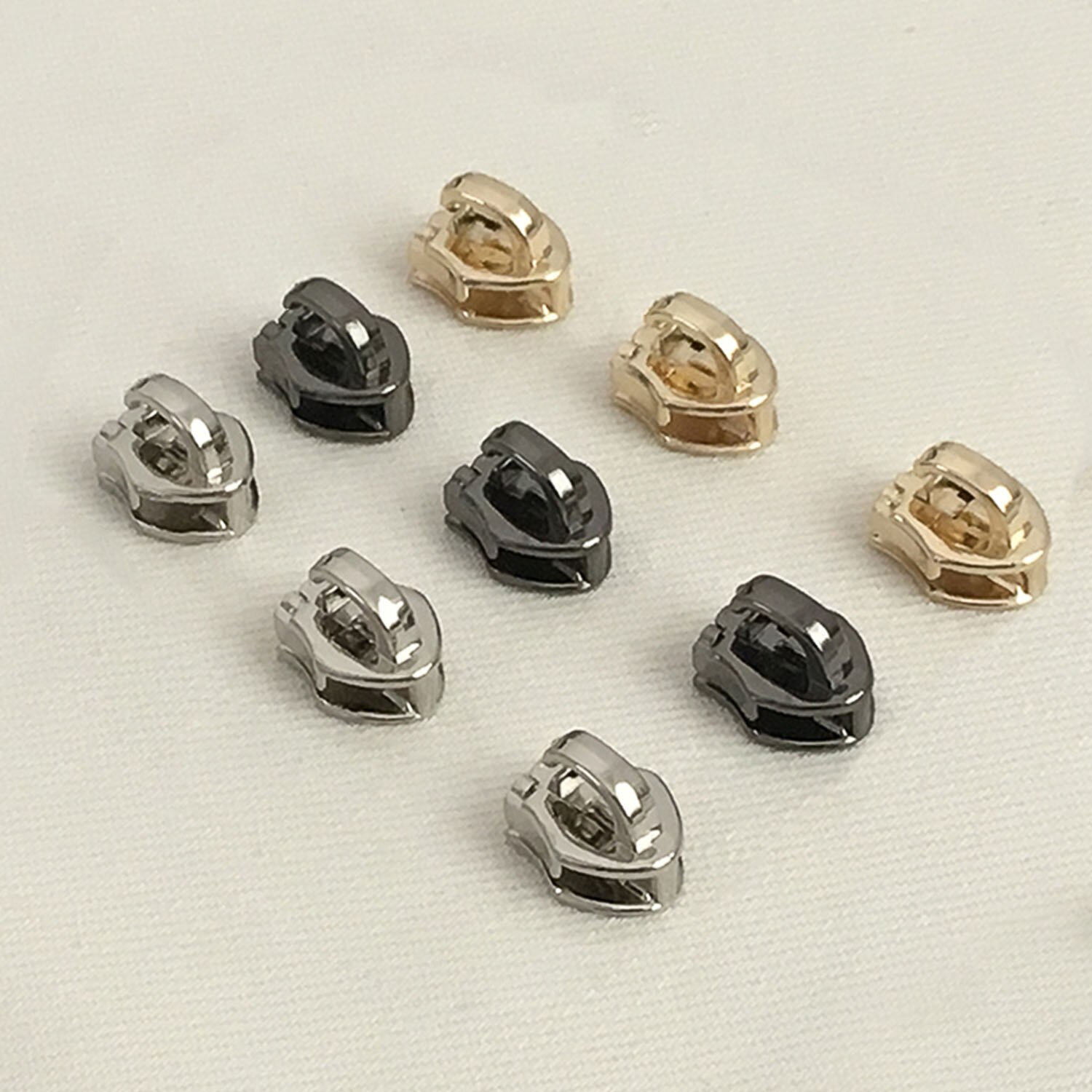 5pcs 5#/3# Metal Zipper Head Repair Part Metal Zipper Slider Replacement for Luggage Suitcase Backpack Jacket DIY Sewing Craft s