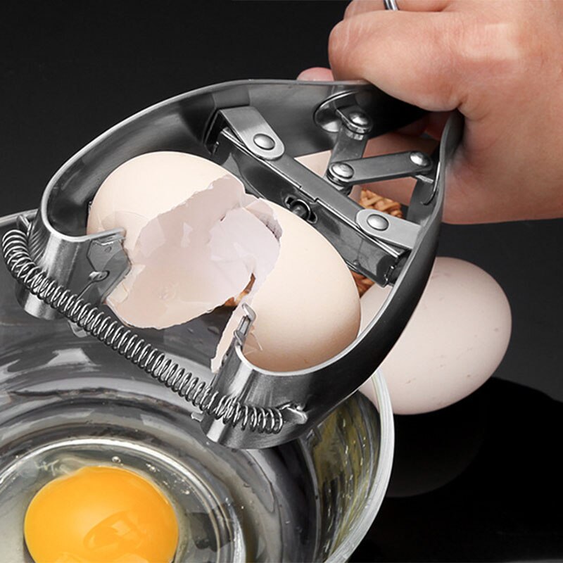 2 Pcs Egg Cracker Egg Shell Opener,Egg Cutter Egg Opener Egg Topper Cracker Separator Stainless Steel Eggshell Cutter Egg Separa