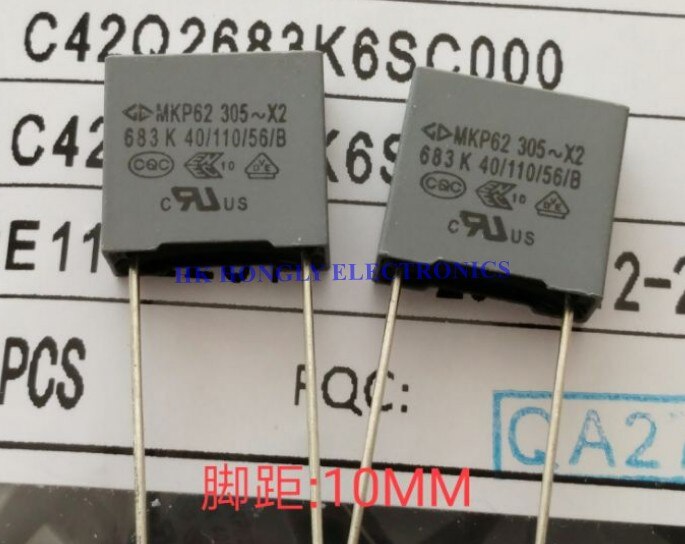 Lot De 10 Condensateurs MKP62 X2 0.68µF 275V - Marque Pirabadi, Neufs, Origine Chine, Pour électronique