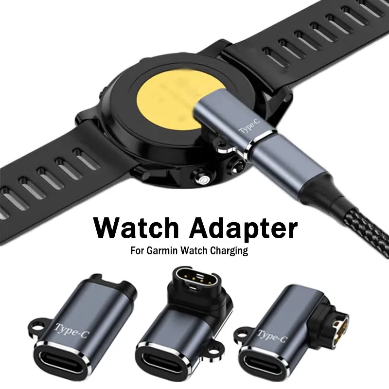 Cable de carga para Garmin Fenix 7 7S 7X 6 6S 6X Forerunner 255 955 945 745 USB tipo C IOS adaptador de cargador cargadores de reloj