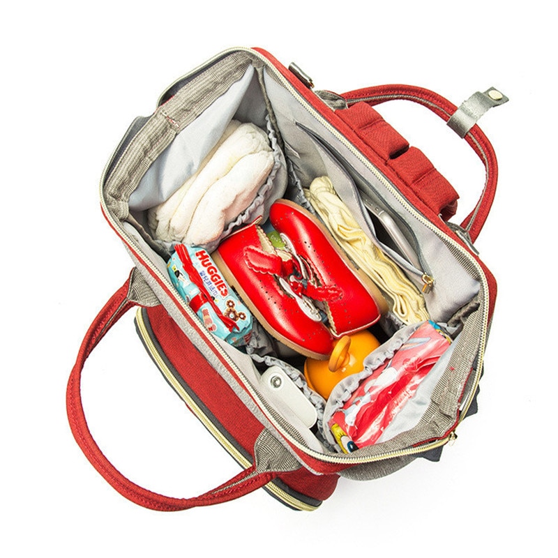 Luiertas Mama Zak Usb Travel Rugzak Moeder Moederschap Verpleging Wandelwagen Luiertas Grote Capaciteit Waterdichte Baby Tassen