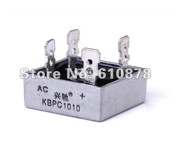 KBPC-1010 KBPC1010 Diode Brug Gelijkrichter 10A 1000V 28x28x21mm