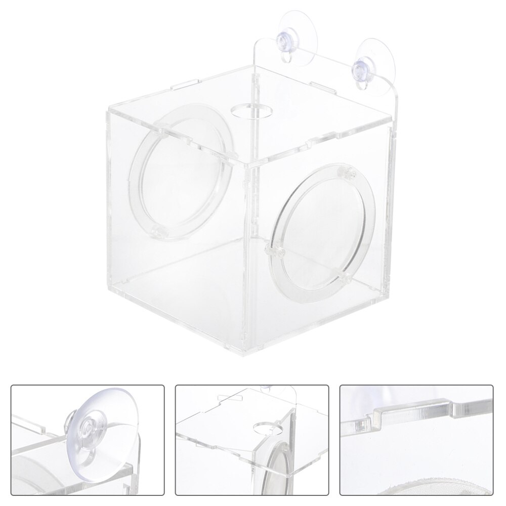 Acrylic Aquarium Incubator Box Transparent Breeding Tank for Fish Tank (10cm): Default Title