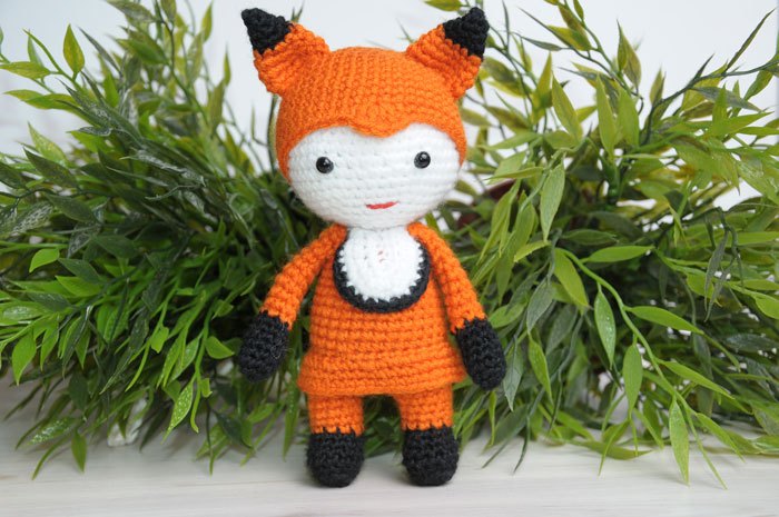 Häkeln liebe mädchen fuchs puppe und rassel