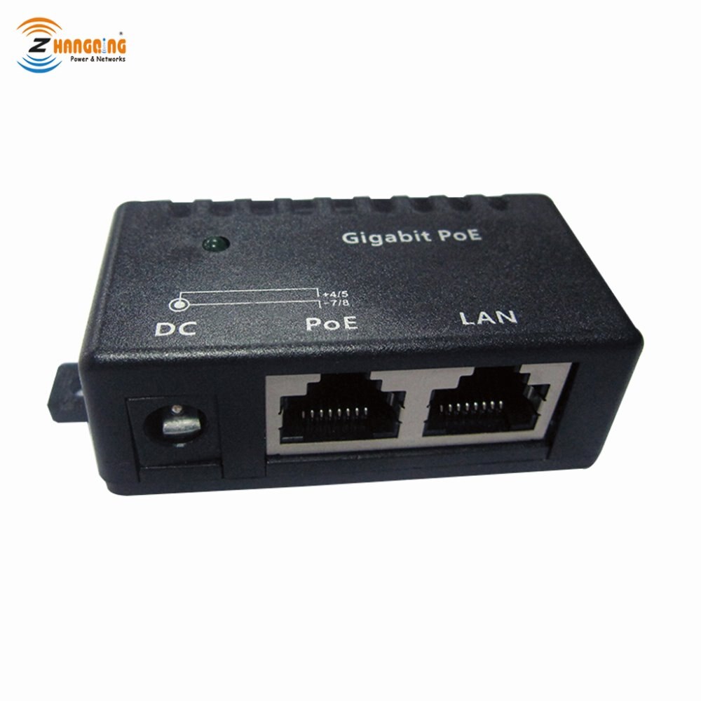 Free Ship Passive PoE injector Gigabit 10/100/1000 Mbps Wall Mount Network Patch Panel for Hikvision IP Camera, VOIP, WiFi AP