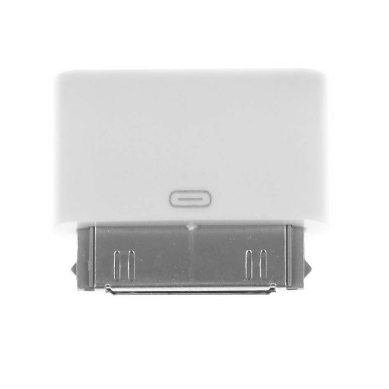 8pin Female To 30pin Male Adapter Converter For iPhone4 4S iPad2 3 iPad Touch3 4 White &amp; Black: white