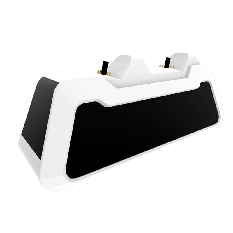 Handle Charger Charging Dock Station USB Charger Charging Cable Charger Cradle for PS5 Gaming Controllers Handles Kit: White