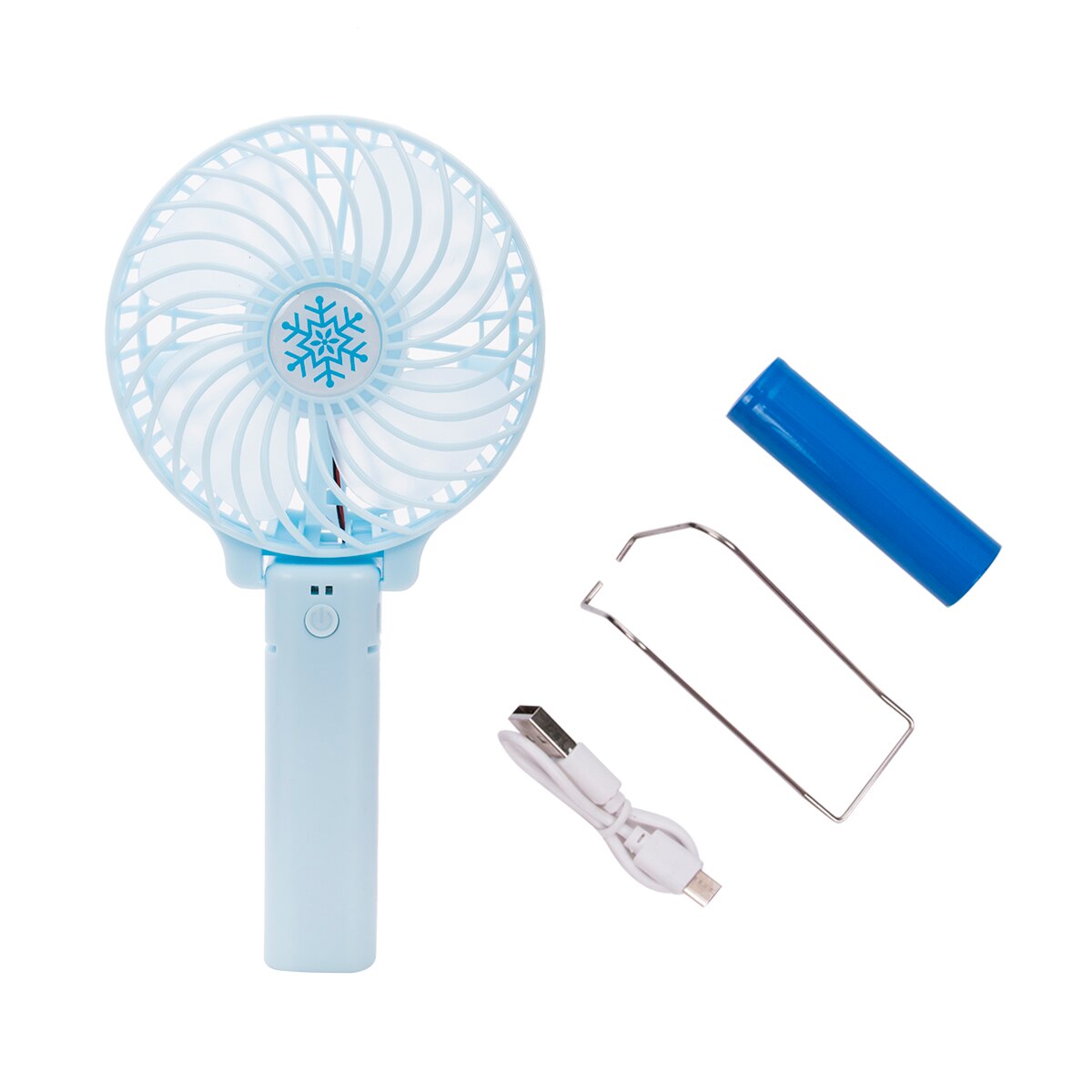 Summer Portable Mini USB Powered Fan Rechargeable Personal Fan for Desktop Office Table USB Cooling Fans: blue