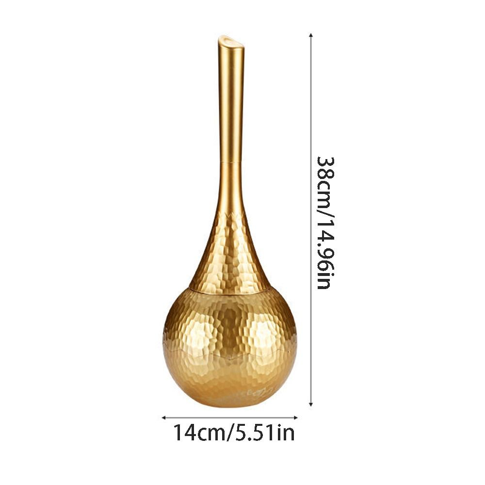 Light Luxury Toilet Brush Set Exquisite Detachable Head Long Handle Toilet Brush Standing Base Retro