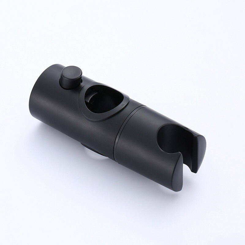 Dusche Kopf Halter Schwarz ABS Ersatz Bad Duschschienenkopf-slider Halter Verstellbare Halterung Rack Bar 24 Mm Material: black