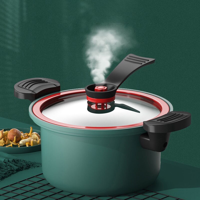 Kitchen Vacuum Micro Pressure Cooker Cookware Soup Meats Pot Home Gas Stove / Open Fire Pressure Cooker Stew Non-Stick Pot