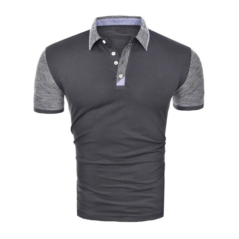 Polos zogaa de verano para hombre, polos casuales de manga corta, polos de algodón con diseño de patchwork para negocios, tops para hombre