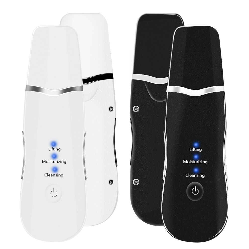 Machine de nettoyage de visage profonde d'ion d'épurateur de peau faciale ultrasonique professionnelle Instrument Rechargeable de soin de beauté d'épurateur de visage