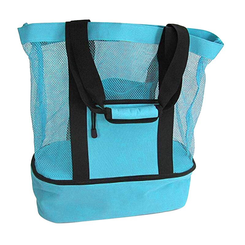 2 in 1 Cooler Picnic Bag Beach Bag Oversized Lightweight Mesh Beach Tote Bag Summer Storage Travel For Outdoor Beach: A