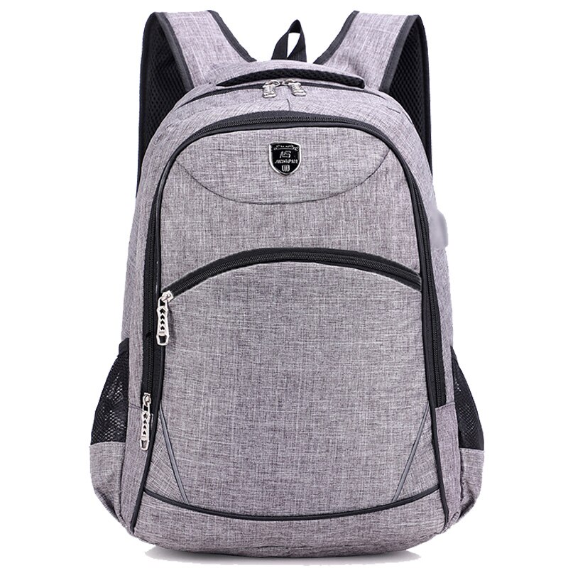 Chuwanglin Rucksack männer USB Ladung Rucksack lässig Laptop rucksäcke Geschäft Hochschule Schule Tasche reisetaschen K62001: Grau