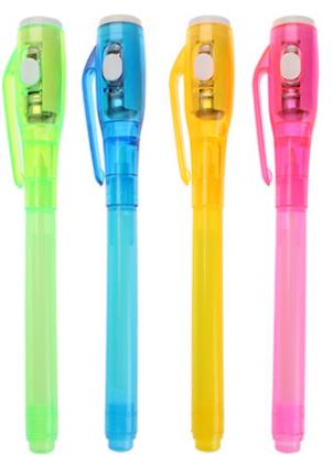 Stylo de peinture à lumière UV pour enfants, 3 pièces, dessin magique drôle Invisible, stylo marqueur d'encre qui disparaît, tableau Secret, stylo d'écriture de Message, jouet