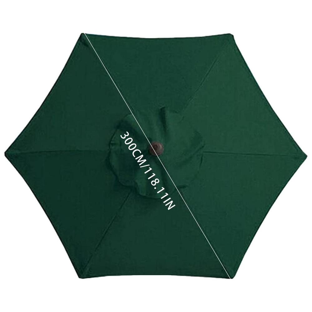 Tela de repuesto para sombrilla de Patio, toldo Hexagonal impermeable para playa, protección solar, accesorios desmontables: Verde claro