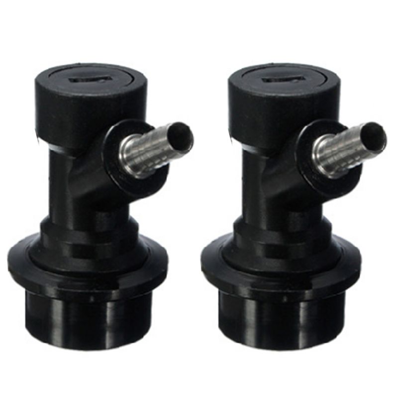 1 Pair Ball Lock Gas Liquid MFL Beer Barrel Quick Disconnects Set Keg Coupler Dispensing Connector Fittings for Home Brew