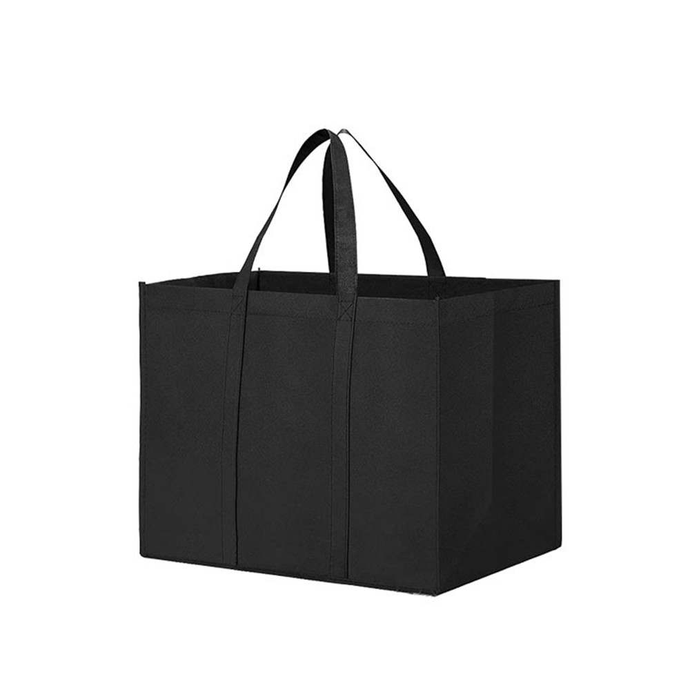 1 Stuks Eenvoudige Opvouwbare Draagbare Eco-Vriendelijke Grote Capaciteit Herbruikbare Supermarkt Zware Boodschappentassen Bakken Handtas Nieuw: Beige