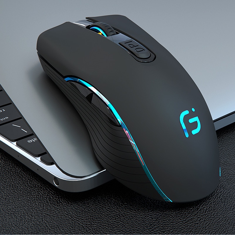 Chotog mouse sem fio bluetooth 5.0 + 2.4g gamer do rato do computador do jogo eergonômico 2400dpi óptico profissional mouse para computador portátil