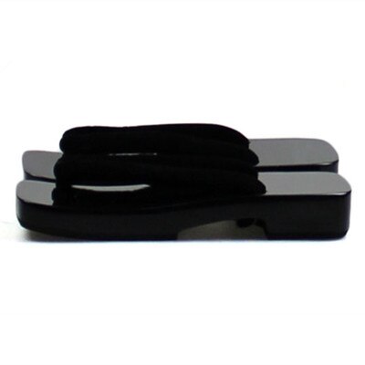 Sandalias clásicas de madera para hombre, chanclas de Color negro pintadas, zapatillas informales, zuecos de Color sólido, zapatos de Cosplay de Japón Geta: Negro / 42