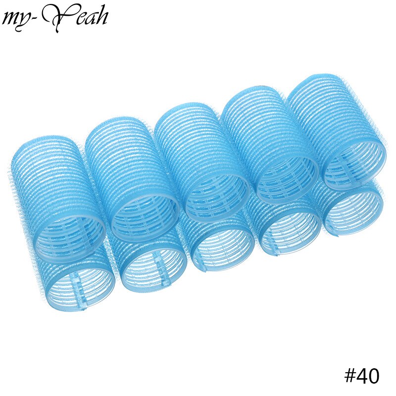 10pcs/Lot Different Size Self Grip Hair Rollers Magic Curlers DIY Home Use Hairdressing Roller Hair Styling Tool DIY Home
