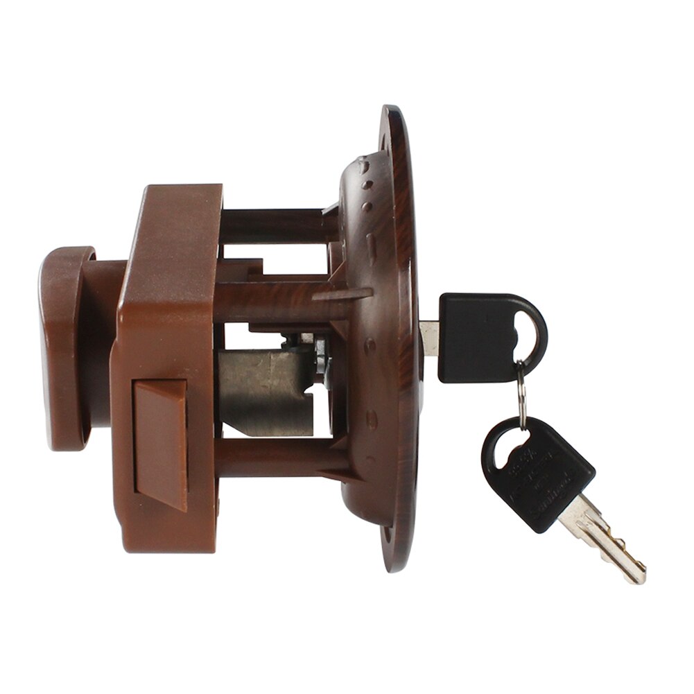 RV Door Lock with 2 Keys Set Bathroom for Motorhome Boat Marine Truck Caravan RV Camper Accessories for Door Thickness 24-45mm