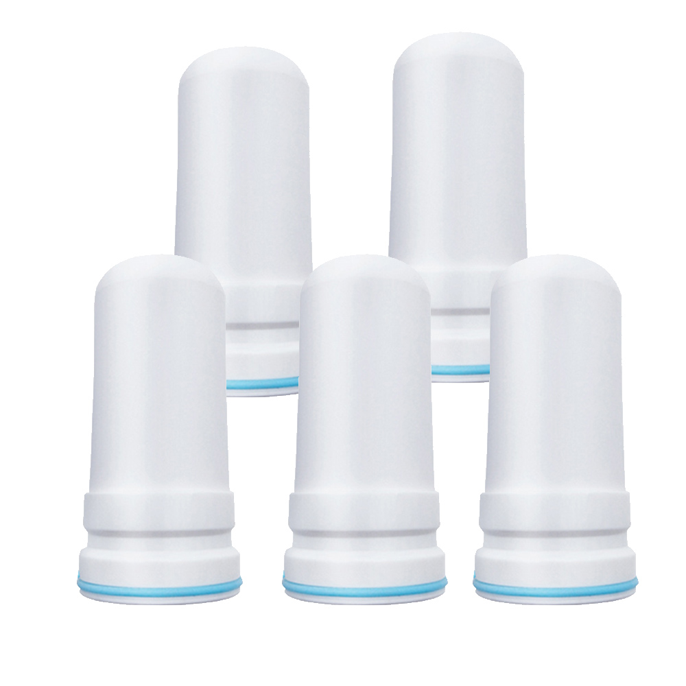 2 Stuks Water Filter Cartridges Voor Kubichai Keukenkraan Gemonteerd Tap Waterzuiveraar Activated Carbon Tap Water Filter: Blue