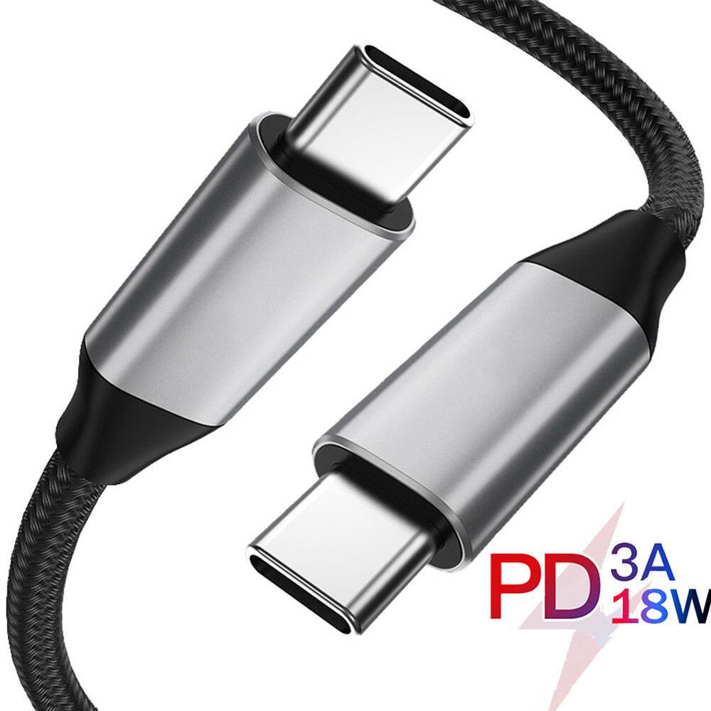 USB C zu USB C Typ C Kabel Stecker-stecker 3A PD Schnelle Lade Daten Ladegerät Kabel